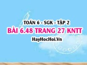 Bài 6.48 trang 27 Toán 6 Tập 2 Kết nối tri thức